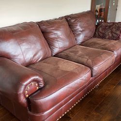 brown color sofa