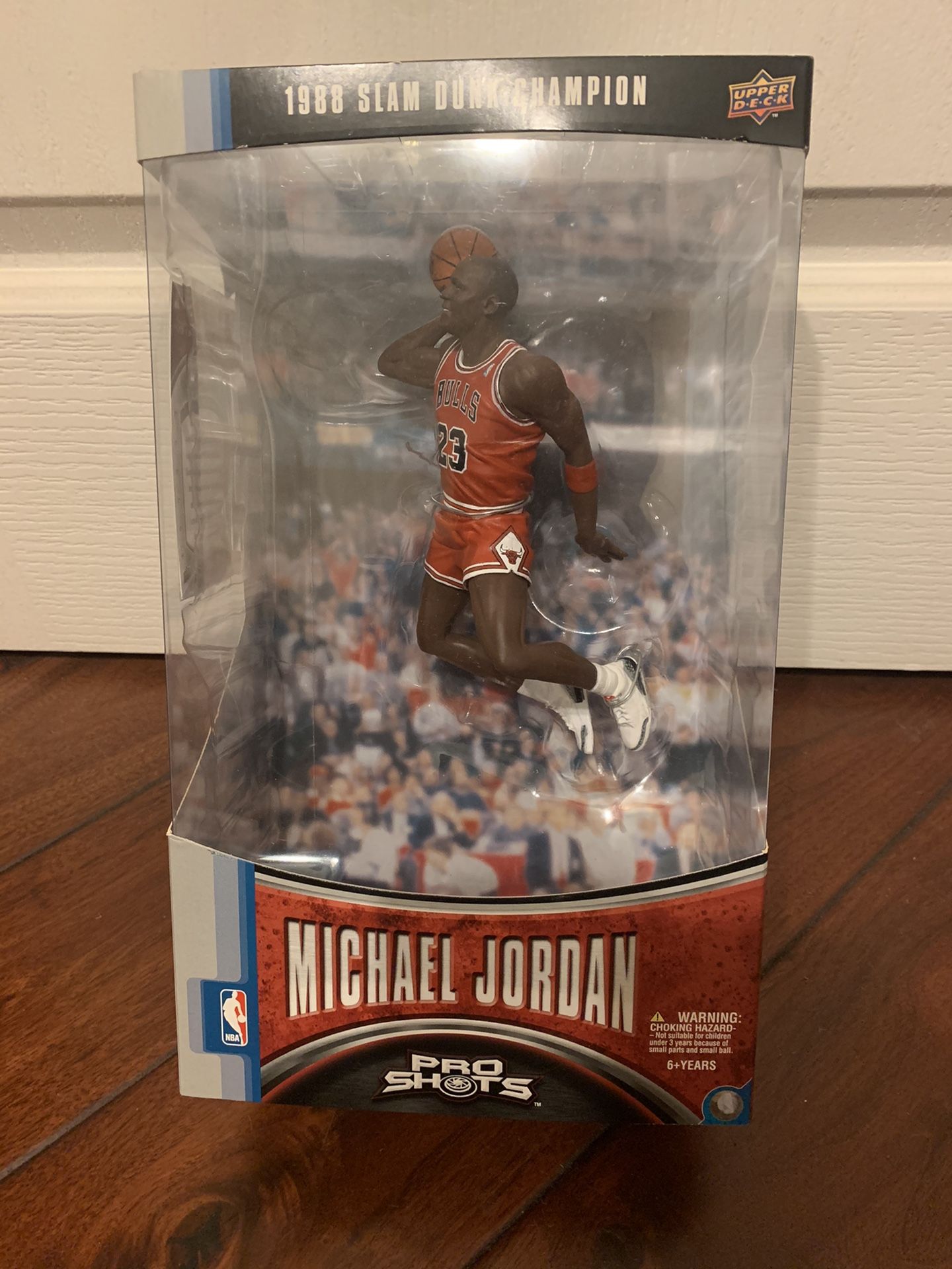 ♫未展示・激レア♫ UPPER DECK社製 ジョーダン ドームフィギュア Michael Jordan Upper Deck Pro Shot 1988 Slam Dunk Champion Figure