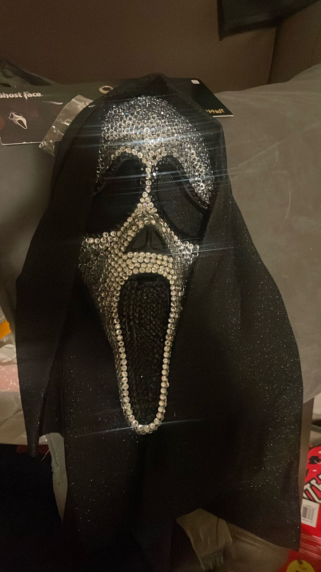 Ghost Face Bling Mask