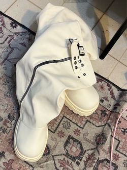 White brand new boots size 8.