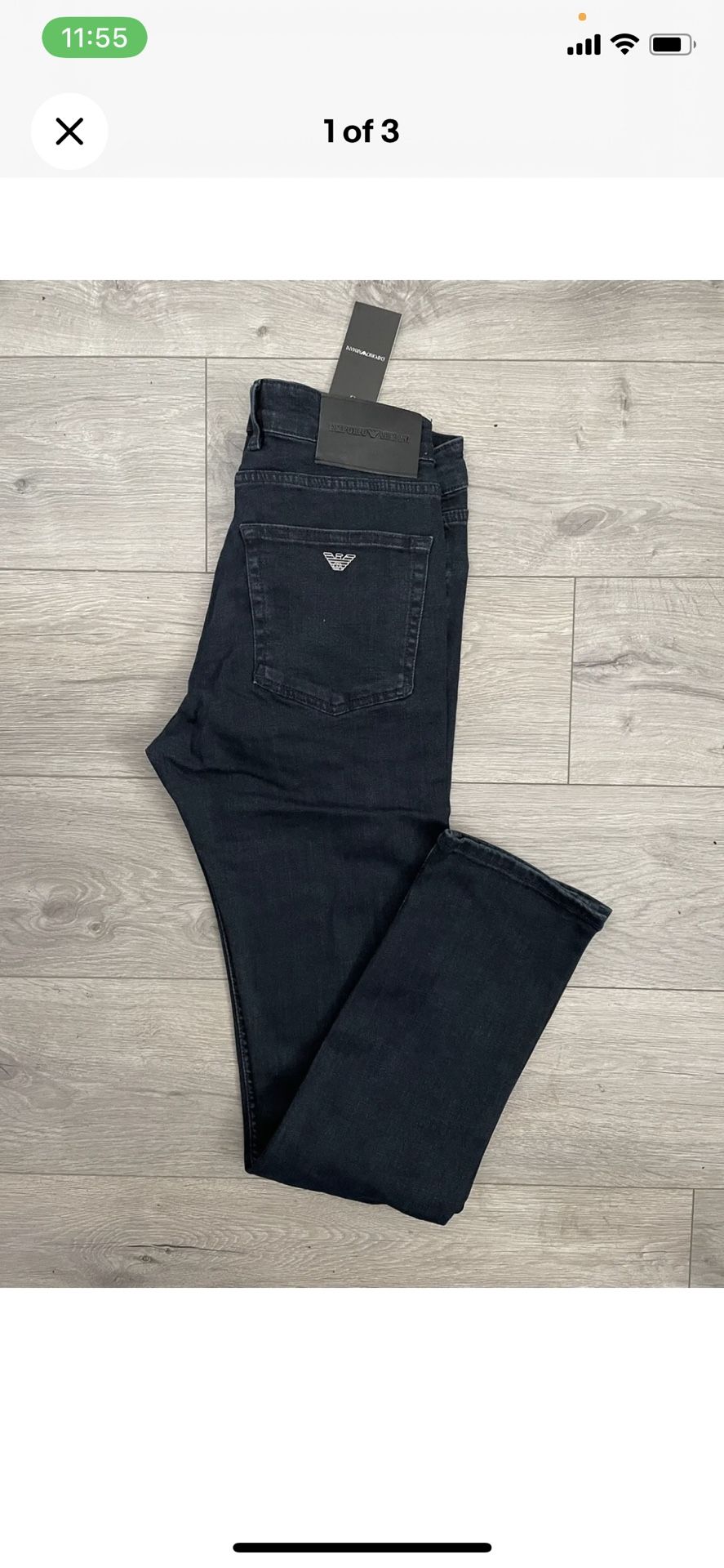 EA Armani Jeans Mens Navy Blue 36” Waist