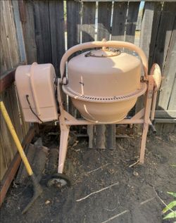 Electric Cement Mixer on Wheels