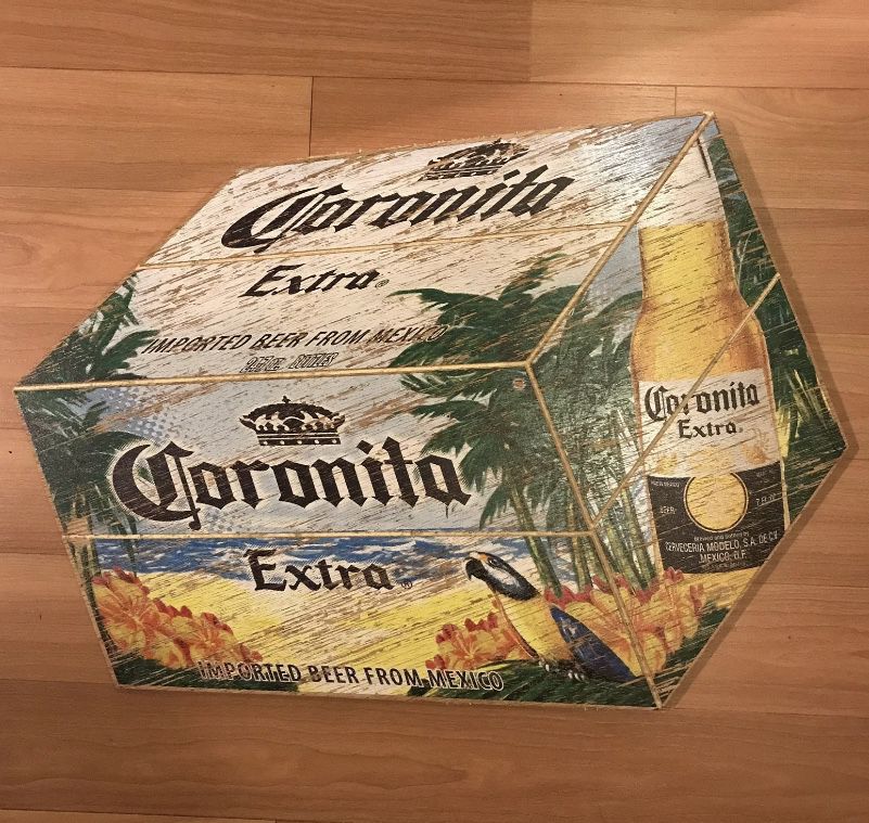 Corona Wooden Beer Sign 18” X 25”