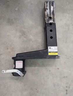 Popup four inch square gooseneck tube with 16" extension