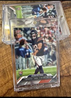 🔥 2024 TOPPS Now Caleb Williams RC in magnetic case $10