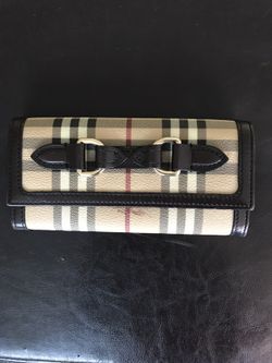 Burberry checkbook wallet