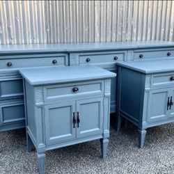 Beautiful, Vintage, Three-Piece  Dresser Set, Professionally Refinished