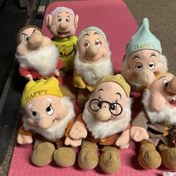 7 Dwarves 11” Plush Dolls Disney