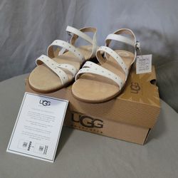New with Tags! UGG Australia K Krystie Women's Size 5 White Sandals - Brand New Never Worn - 