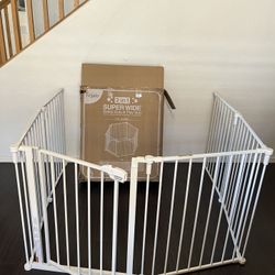 144 Inch Dog Gate Baby Gate Play Yard 
