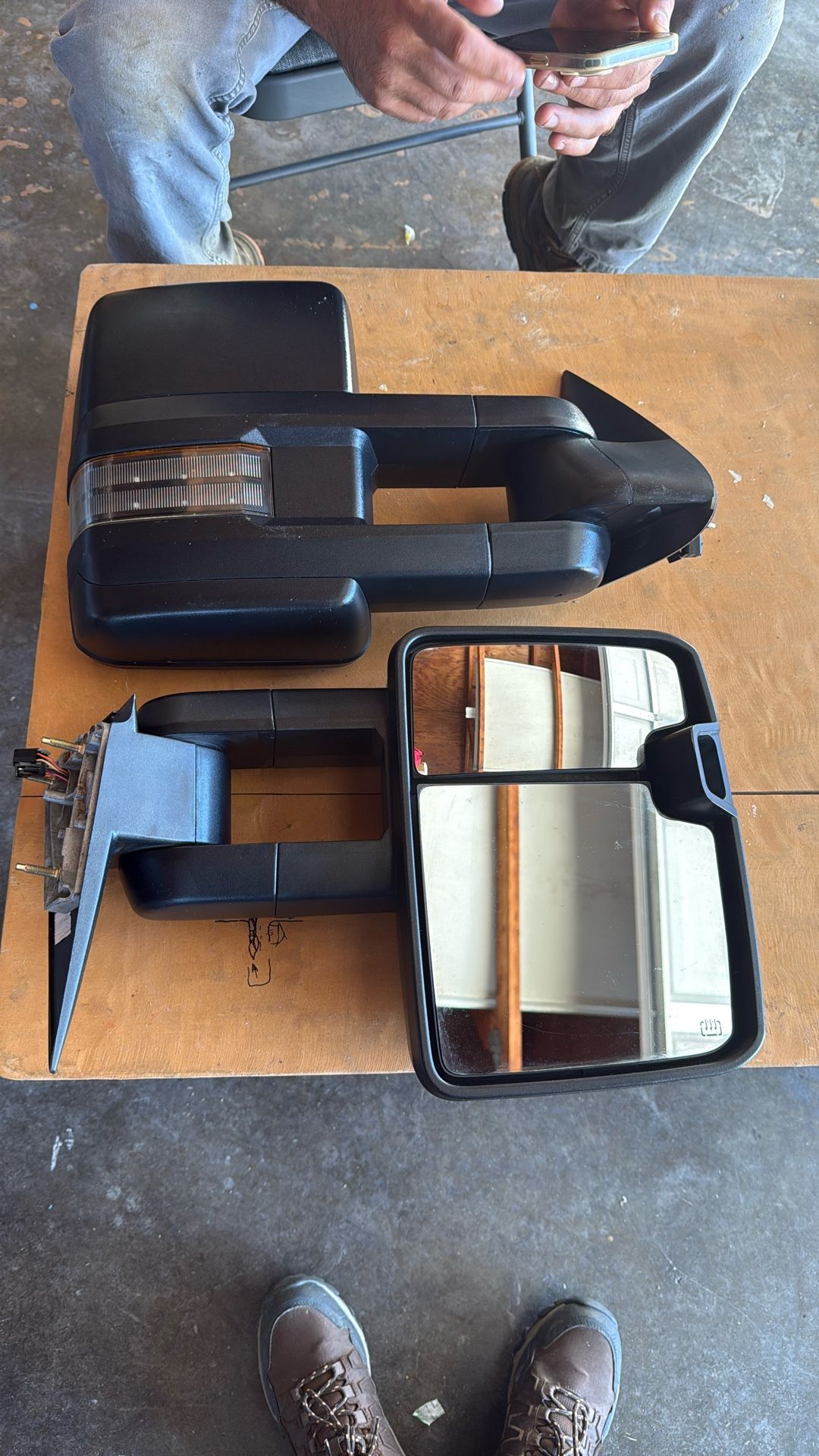 Towing Mirrors Compatible With 1999 To 2002 Chevy Silverado And Sierra GM