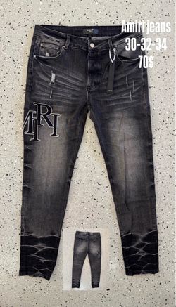 Black amiri jeans
