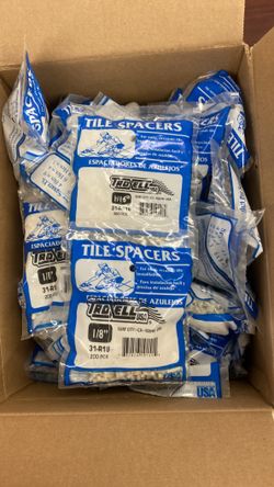 Tile spacers 1/16” and 1/8”