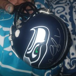 Signed Seattle Helmet Doug Baldwin