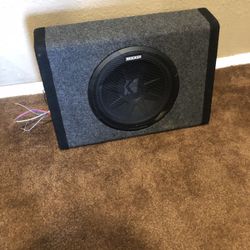 Kicker 12 inch speaker with Amp