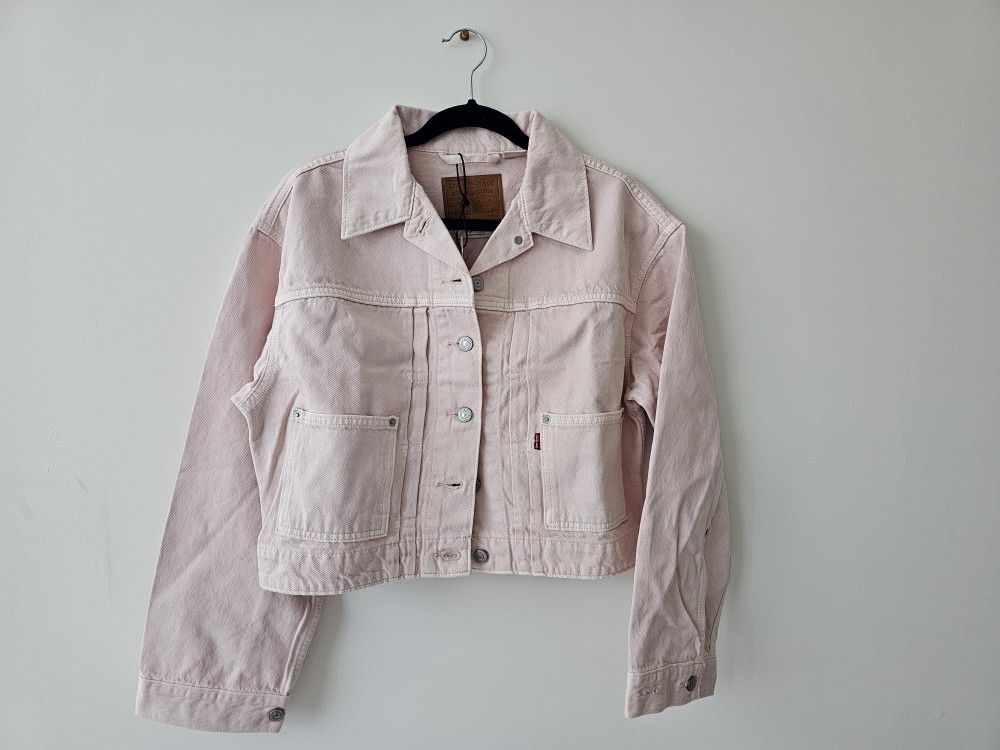 Levi's Pink Cropped Jean Jacket