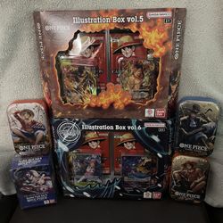 One Piece Illustration Box 5 And 6 Tins Double 