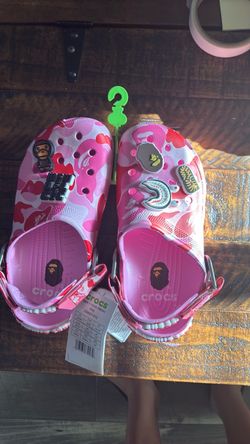 BAPE x Crocs Classic Clog Pink Camo