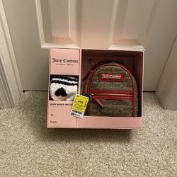 Juicy Couture Mini Backpack With Cozie Socks 