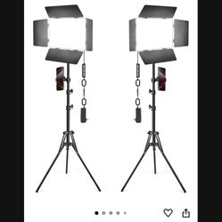 2 Video Photography Studio Lights 