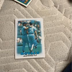 Royals Leaders Baseball Cards