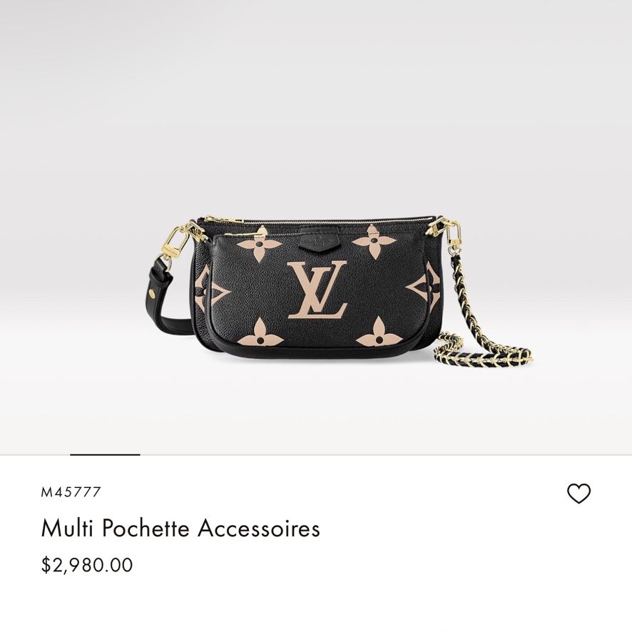Louis Vuitton Cream Monogram Empreinte Leather Multi Pochette Accessories Louis  Vuitton