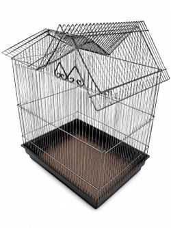 House-Style Metal Bird Cage