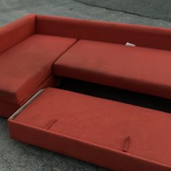 Modern Couch With Ottoman