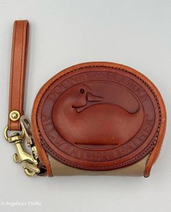 Certified Authentic Vintage Dooney & Bourke Leather Coin Purse| 90s Duck Wallet