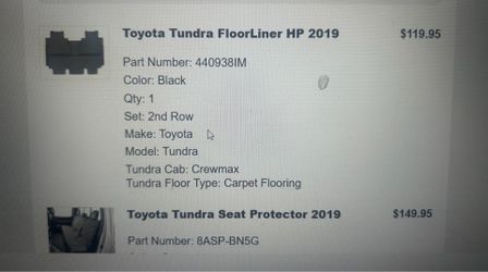 Weathertech Floor Liner - Toyota Tundra