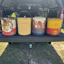 Vintage Oil/Petroleum Cans 