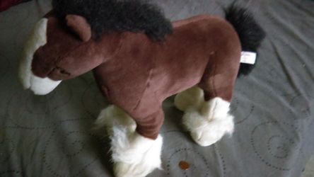 GUND 14in. "Clyde"sdale horse plush