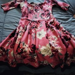 Large Floral Dress