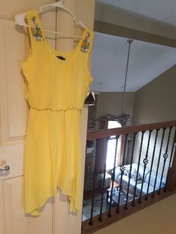 Beautiful yellow color dress.