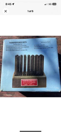 Pittsburgh Transfer Punch Set
