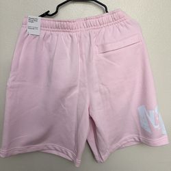 Men Nike Sweat Shorts Size XL Pink