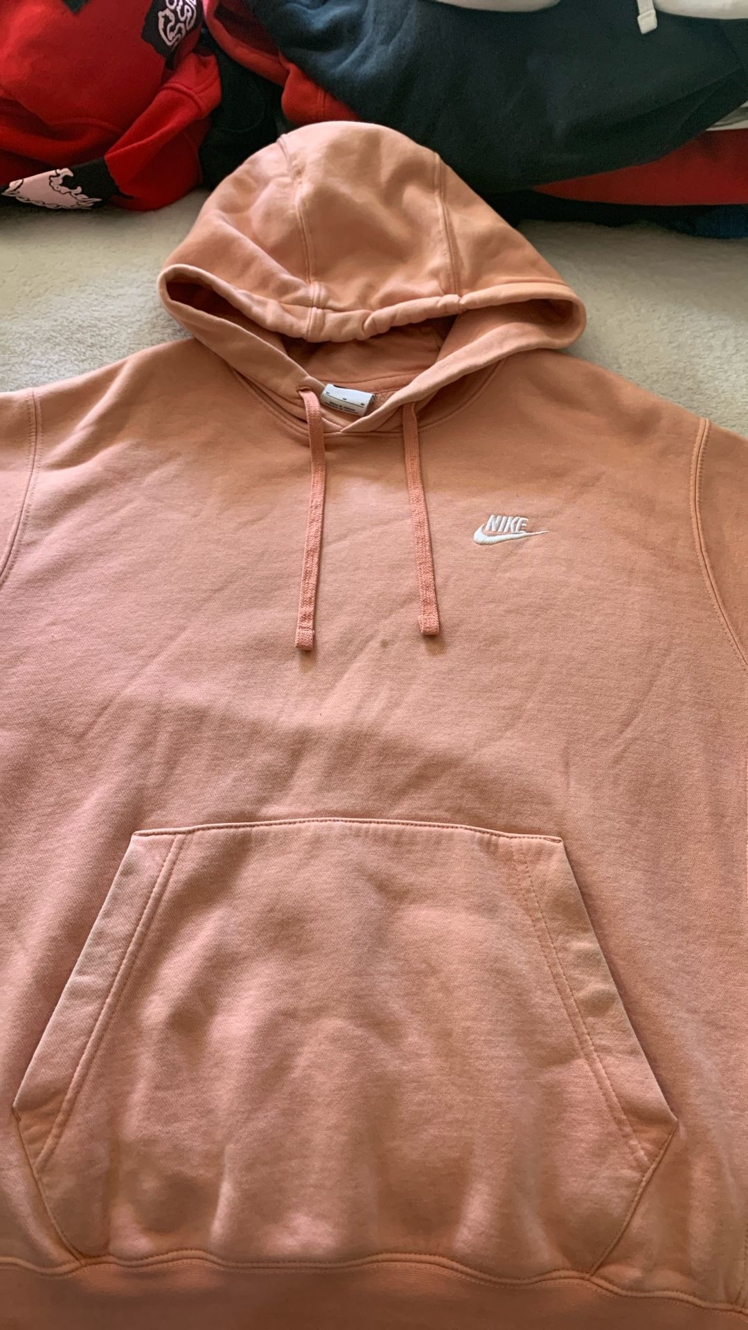Light Pink Tan Nike Hoodie