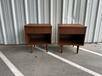 Vintage walnut nightstands