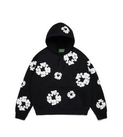 Denim Tears Cotton Wreath Hoodie Black size large