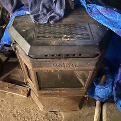 Pellet Stove And Pipe 