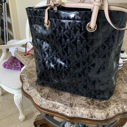 Michael Kors Metallic MK Logo tote bag Large