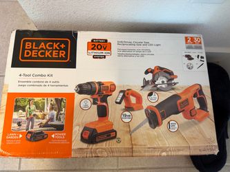 New Black and Decker 4 Tool Combo Kit