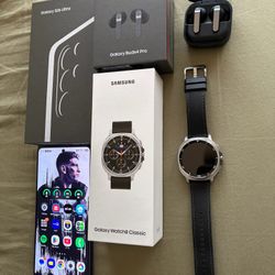 S26 Ultra Bundle  W/ Buds 4 Pro & Watch 8 Classic UNLOCKED!