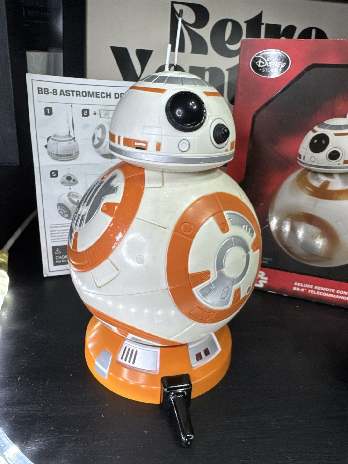 Disney Star Wars Deluxe Light Up Remote Control BB Complete In