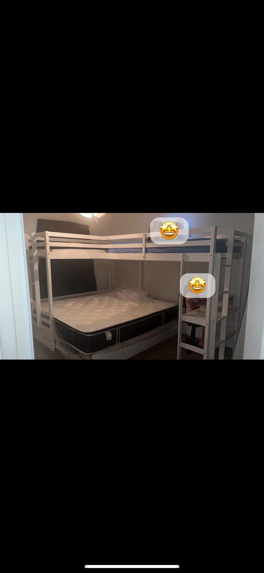 L Shaped Bunk Bed (Mattress Not Included)