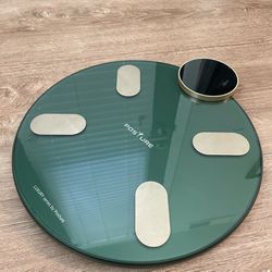 Green Weight Scale with BMI calculator and Phone App Bathroom Scale