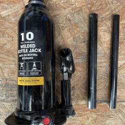 HEAVY DUTY 10 ton welded bottle jack car truck vehicle DIY