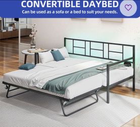 Brand New Wrought Studio Daybed with Trundle + Charging Ports – Unopened Box