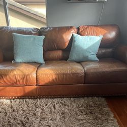 Leather sofa & Love Seat 