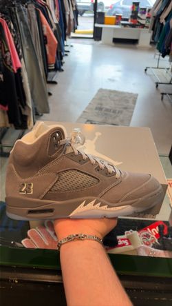 JORDAN 5 WOLF GREY SIZE 10 BRAND NEW OG ALL